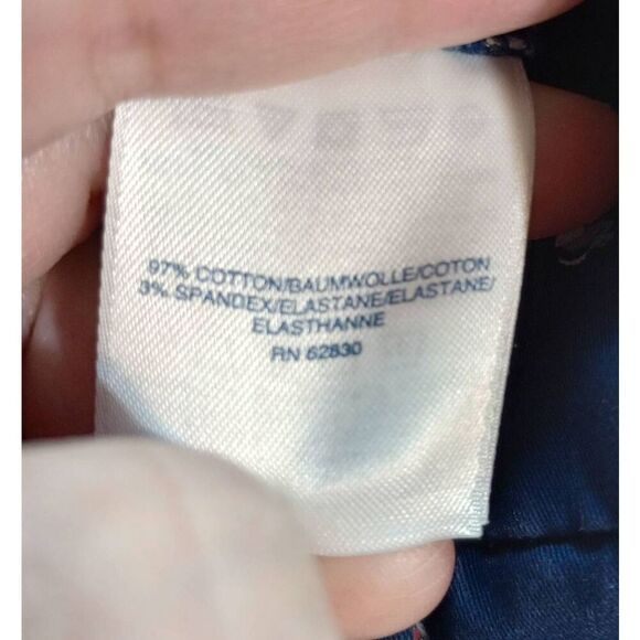 Land's End Shorts Men's 37 Traditional Fit Navy Chino Sail Boat - Picture 5 of 6